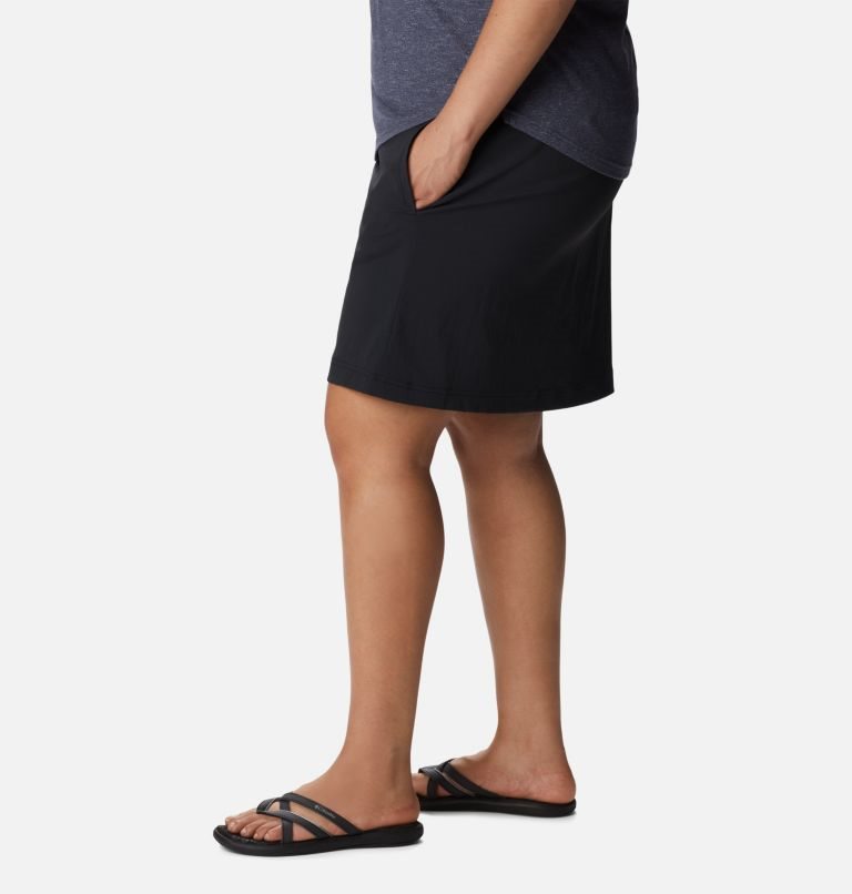 Women's Columbia On The Go Skorts Black | Plus Size CA-AL356